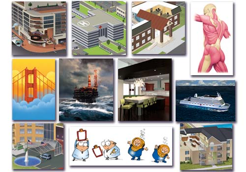 Artists Studios Illustration Sampler